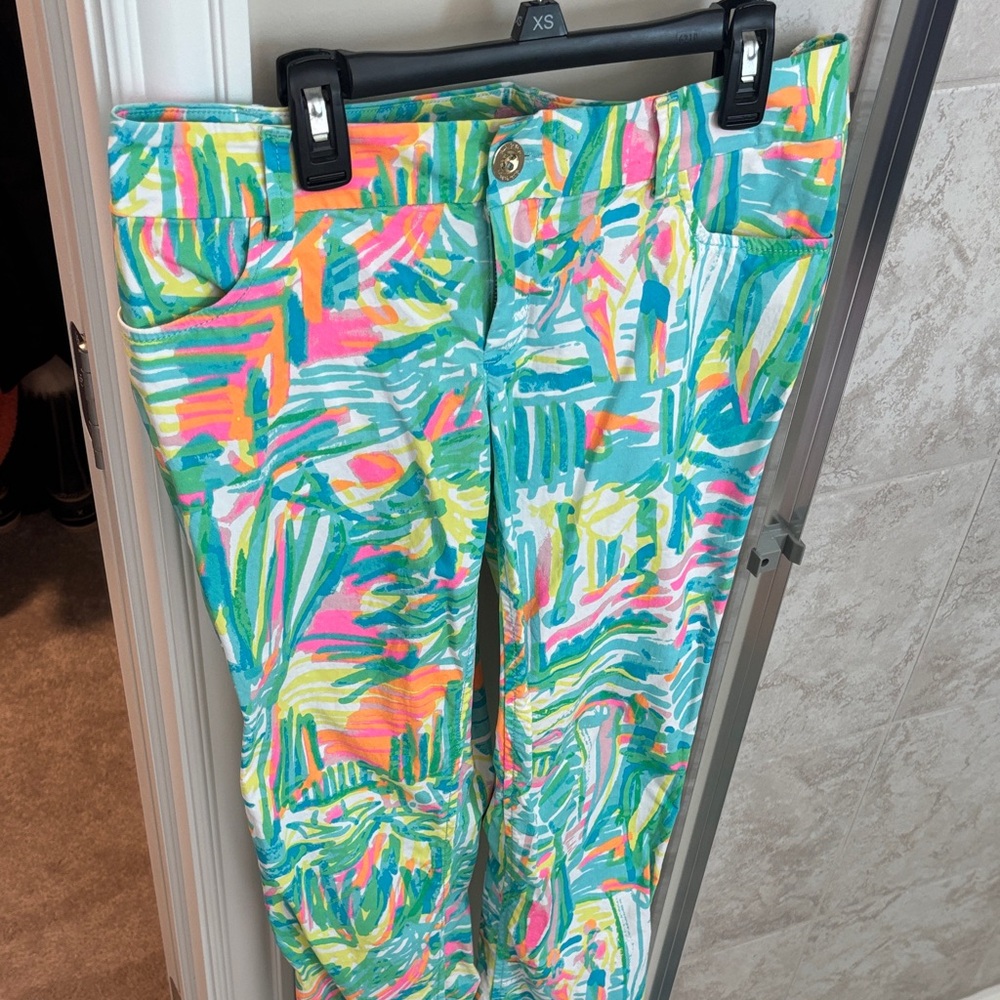 Lilly Pulitzer Colorful Abstract Print Pants